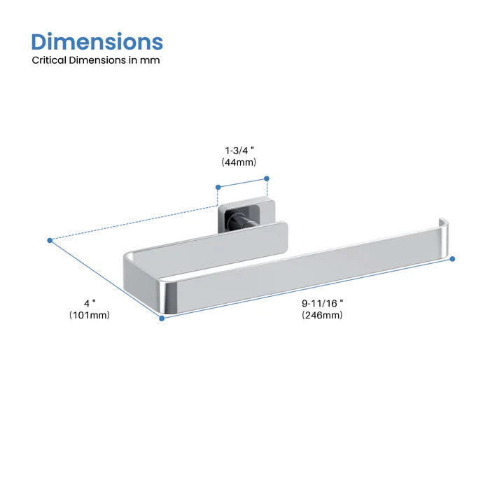 Casa Fixtures - Bathroom Accessories - Fusion 10 inch Bathroom Towel Bar (CBA-1603)