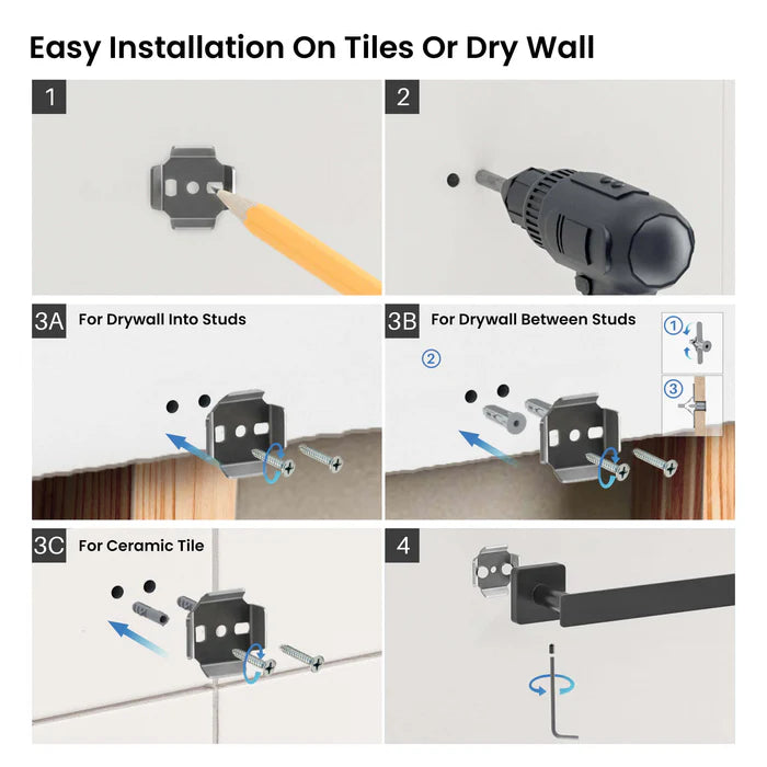 Casa Fixtures - Bathroom Accessories - Fusion 18 inch Bathroom Towel Bar (CBA-1605)