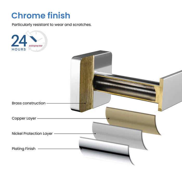 Casa Fixtures - Bathroom Accessories - Fusion 18 inch Bathroom Towel Bar (CBA-1605)