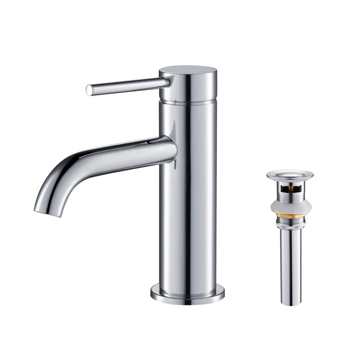 Casa Fixtures - Bathroom Faucet - Halo Single Handle Bathroom Vanity Sink Faucet with Pop Up Drain (CBF-1008)