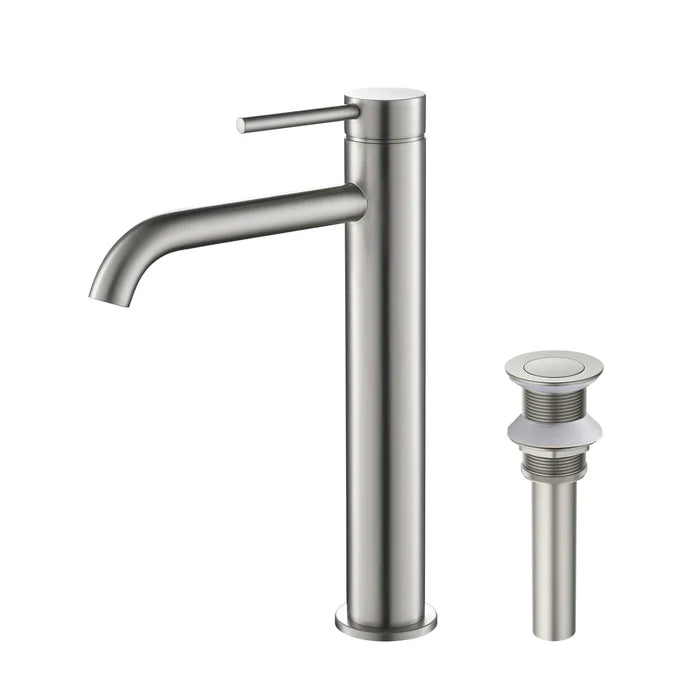 Casa Fixtures - Bathroom Faucet - Halo Single Handle Bathroom Vessel Sink Faucet with Pop Up Drain (CBF-1009)
