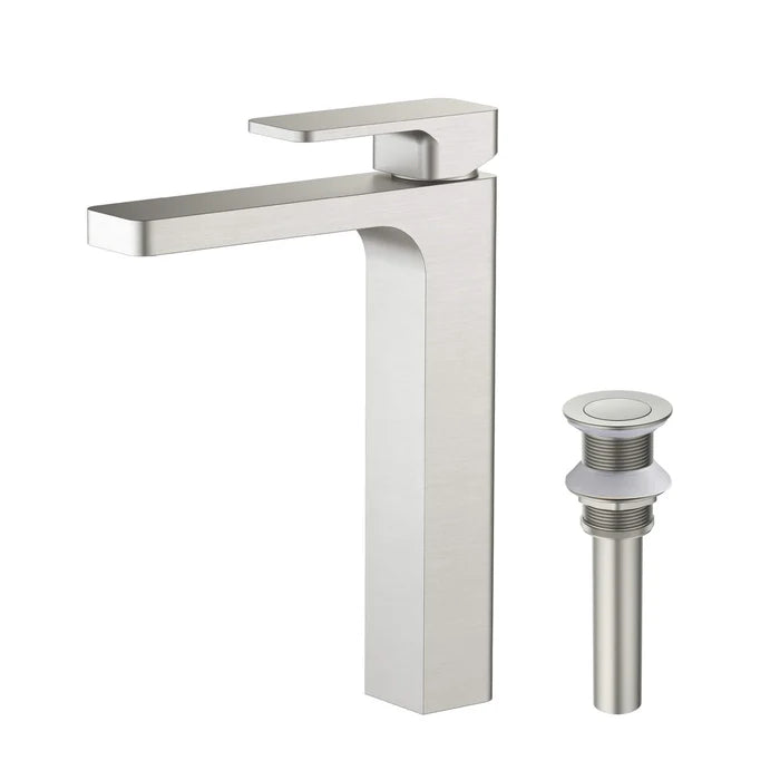 Casa Fixtures - Bathroom Faucet - Fusion Single Handle Bathroom Vessel Sink Faucet with Pop Up Drain (CBF-1018)