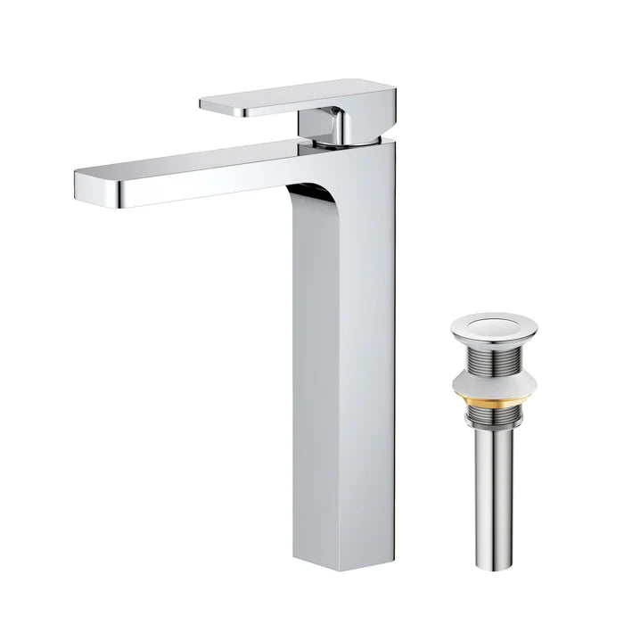 Casa Fixtures - Bathroom Faucet - Fusion Single Handle Bathroom Vessel Sink Faucet with Pop Up Drain (CBF-1018)