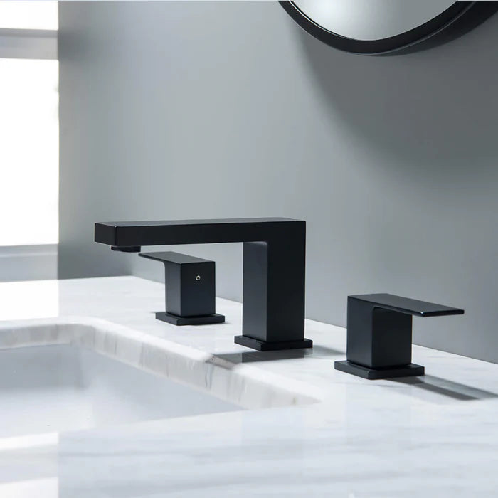 Casa Fixtures - Bathroom Faucet - Quadra 8" Widespread Bathroom Sink Faucet with Drain Assembly (CBF-1024)