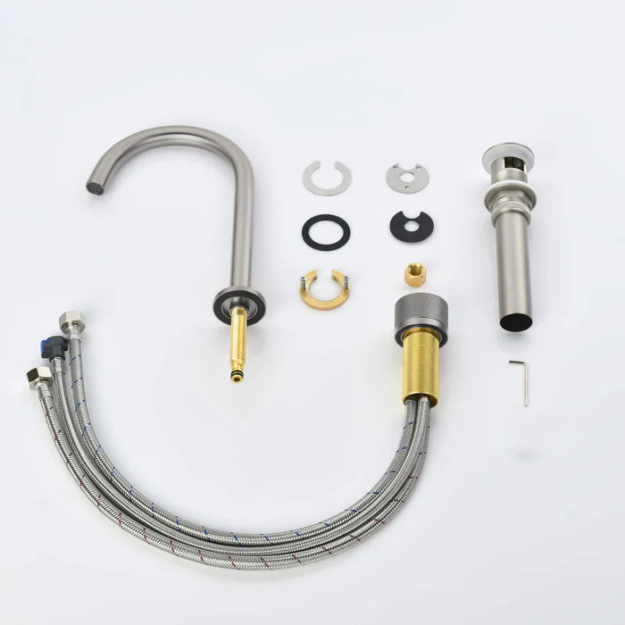 Casa Fixtures - Bathroom Faucet - Verona One Handle Two Holes Bathroom Vanity Sink Faucet with Drain Assembly (CBF-1027)