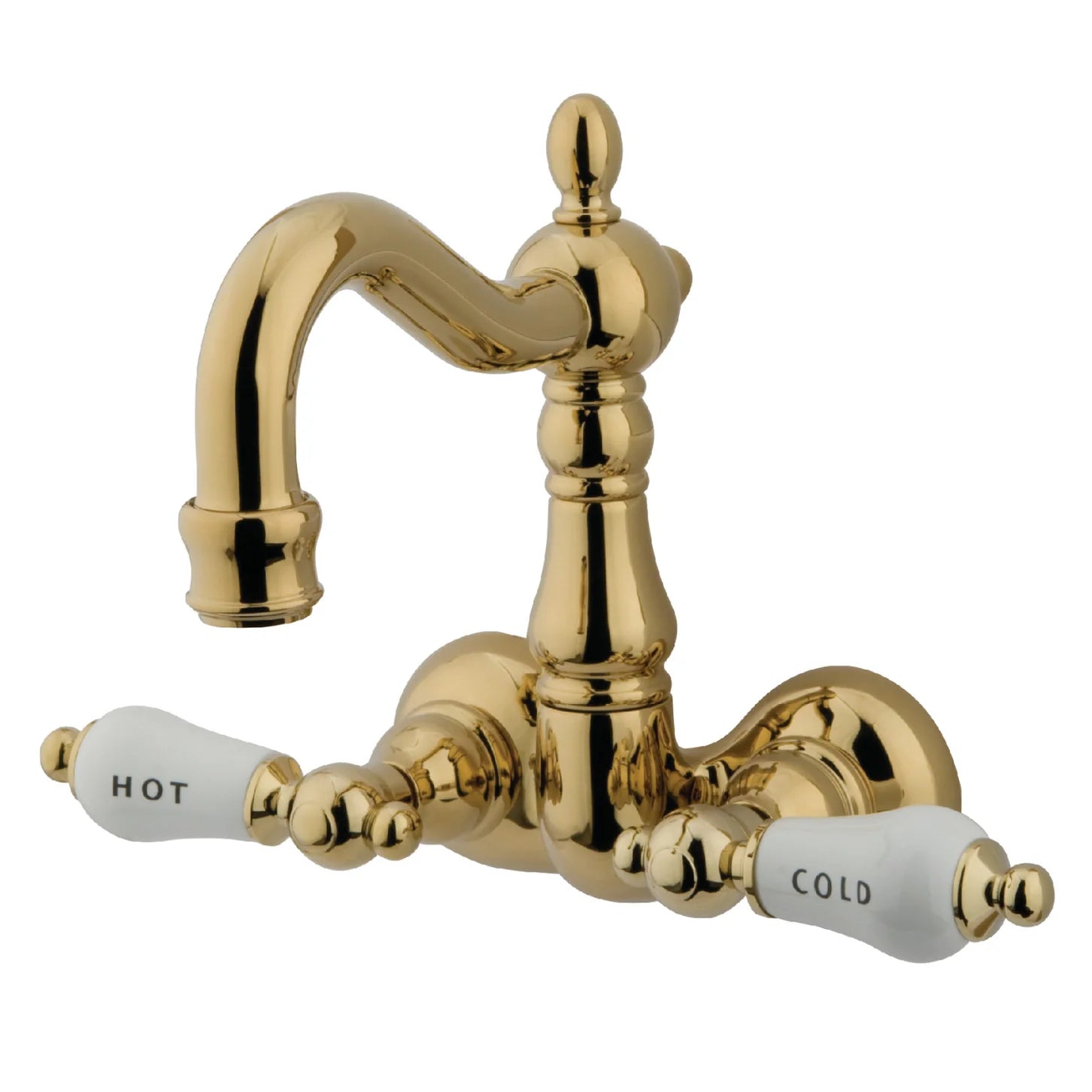 Kingston - Tub Faucets - Vintage CC1073T Two-Handle 2-Hole Tub Wall Mount Clawfoot Tub Faucet