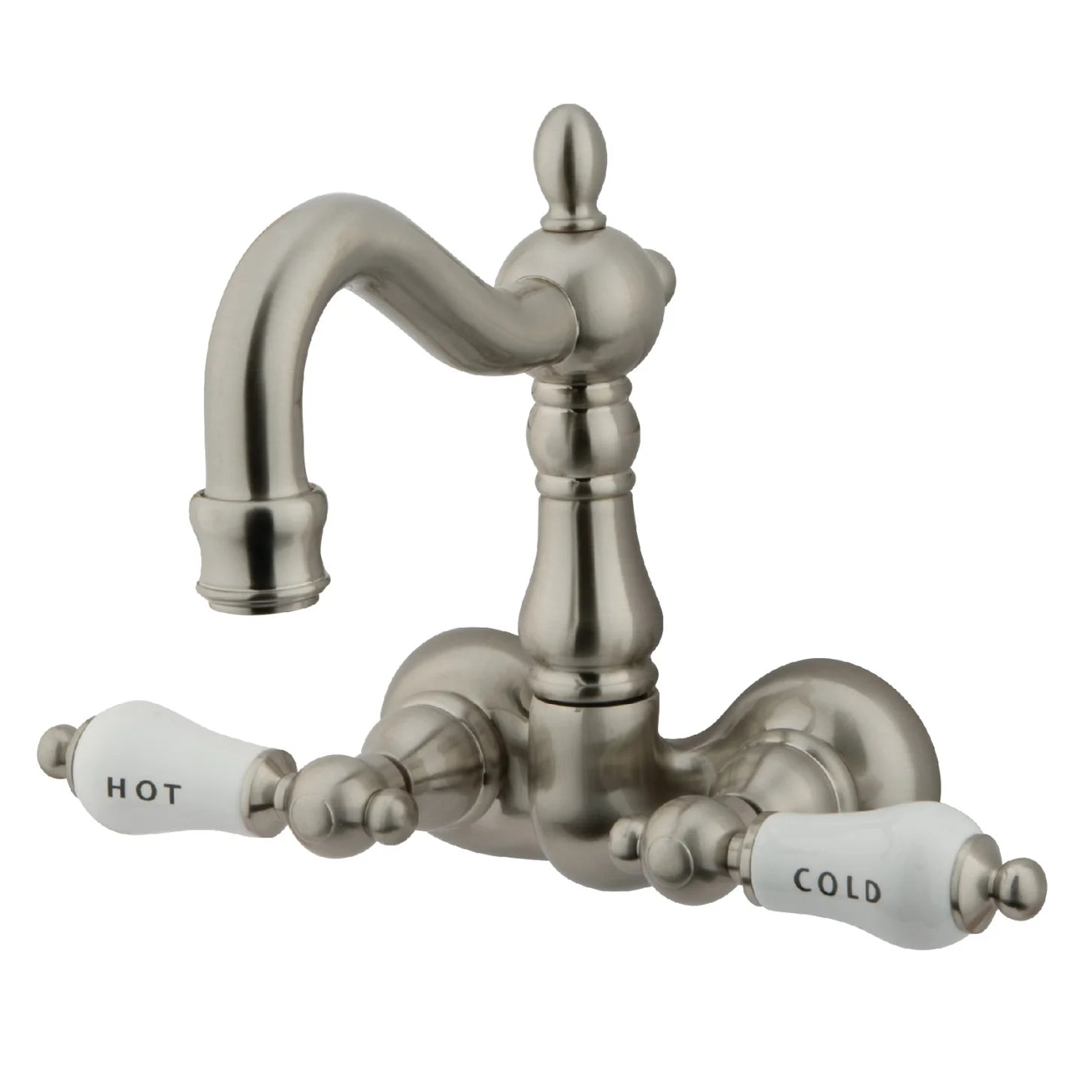Kingston - Tub Faucets - Vintage CC1073T Two-Handle 2-Hole Tub Wall Mount Clawfoot Tub Faucet