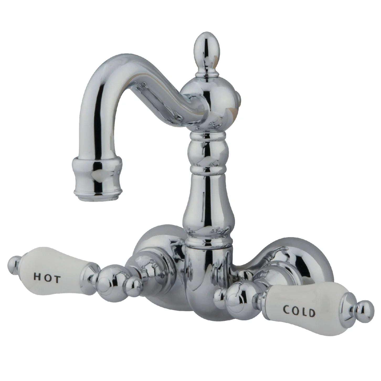 Kingston - Tub Faucets - Vintage CC1073T Two-Handle 2-Hole Tub Wall Mount Clawfoot Tub Faucet