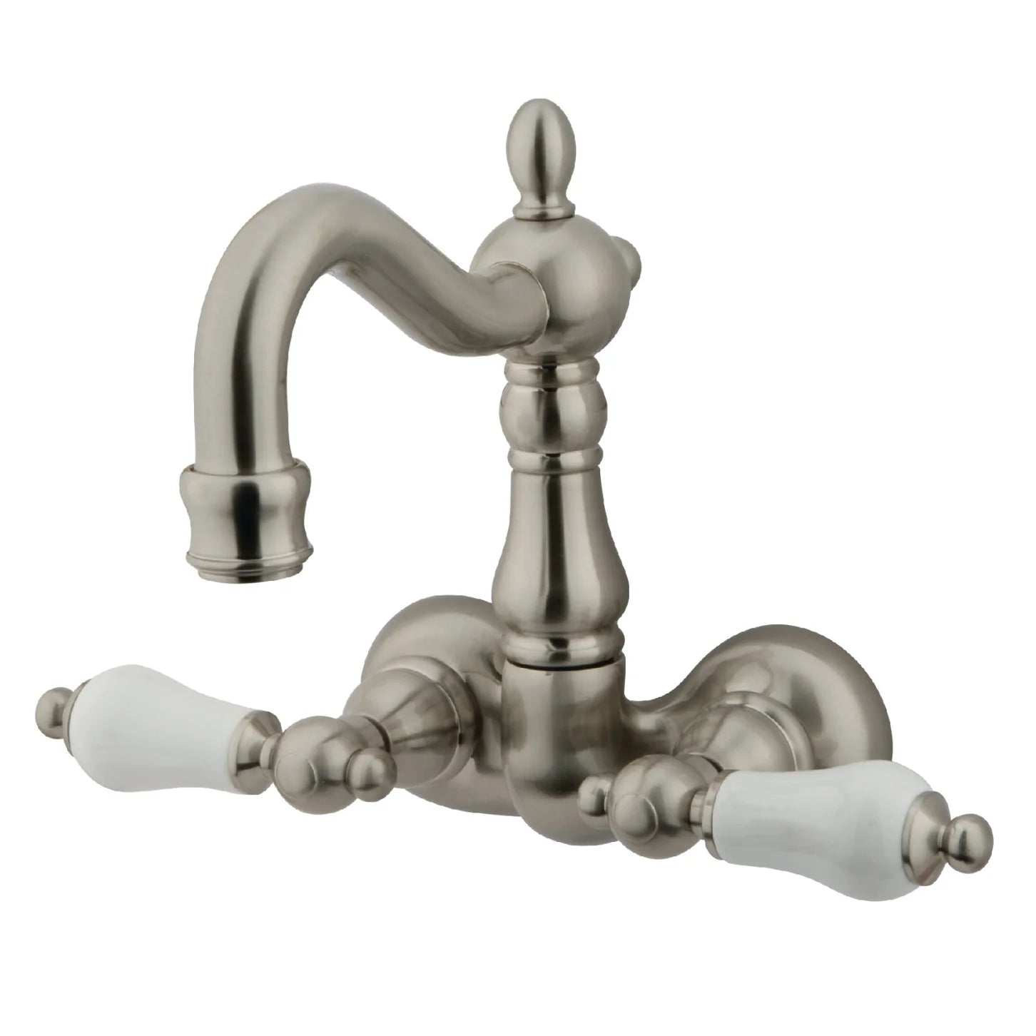 Kingston - Tub Faucets - Vintage CC1075T Two-Handle 2-Hole Tub Wall Mount Clawfoot Tub Faucet