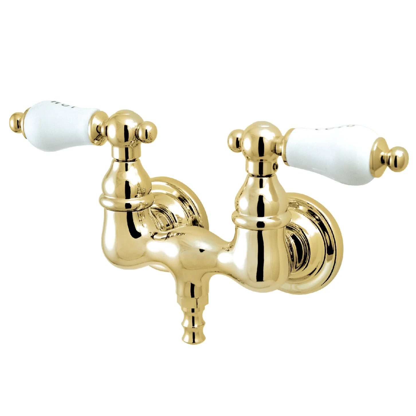 Kingston - Tub Faucets - Vintage CC33T Two-Handle 2-Hole Tub Wall Mount Clawfoot Tub Faucet