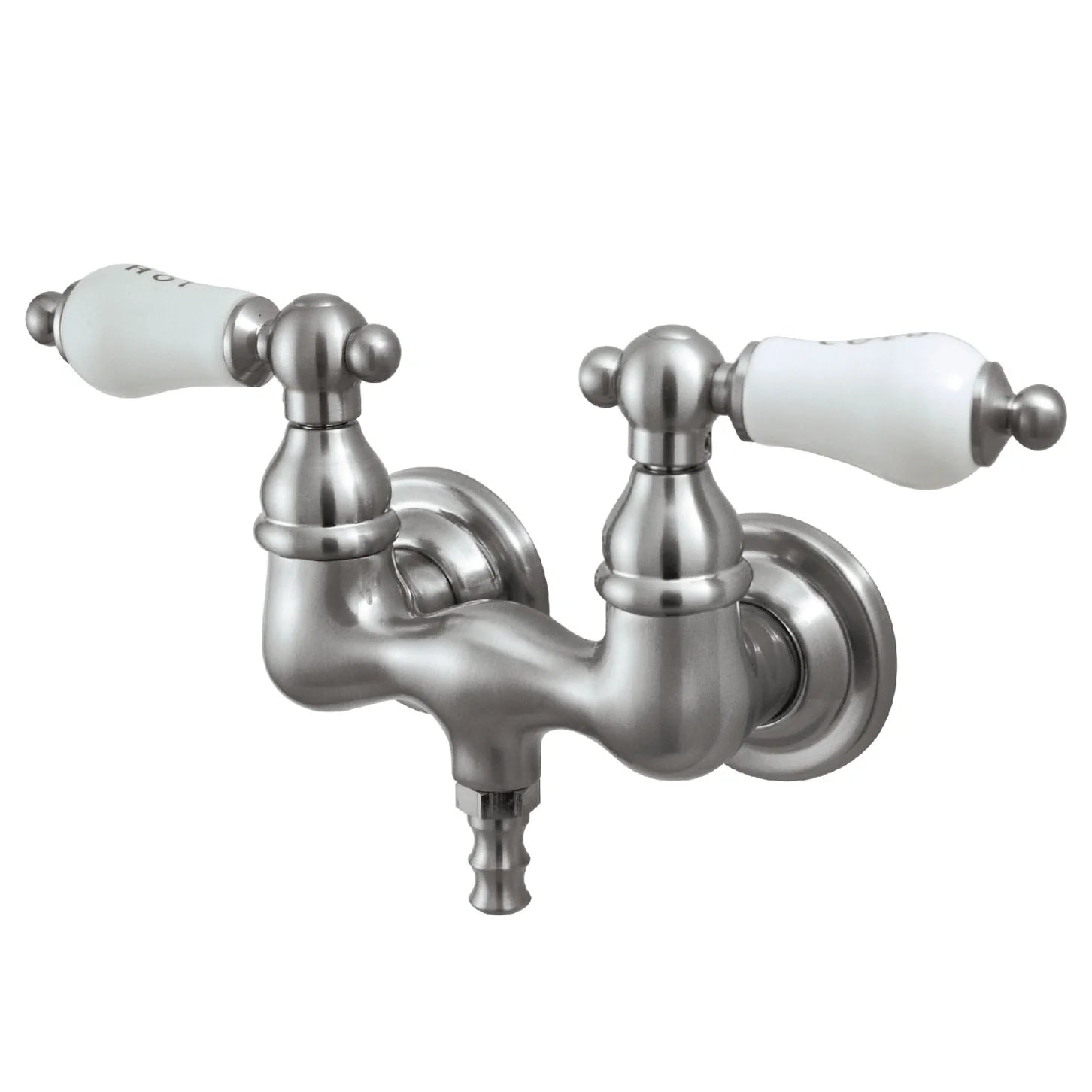 Kingston - Tub Faucets - Vintage CC33T Two-Handle 2-Hole Tub Wall Mount Clawfoot Tub Faucet