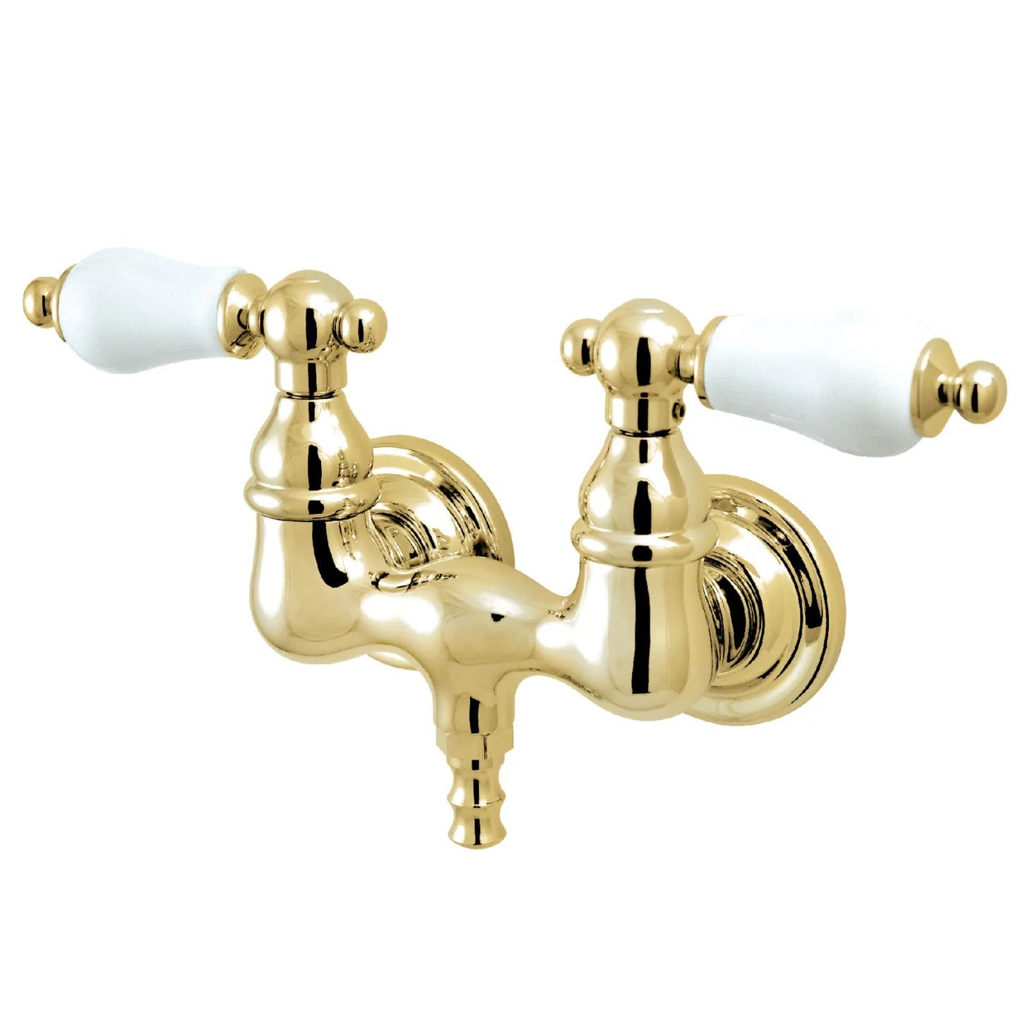 Kingston - Tub Faucets - Vintage CC35T Two-Handle 2-Hole Tub Wall Mount Clawfoot Tub Faucet