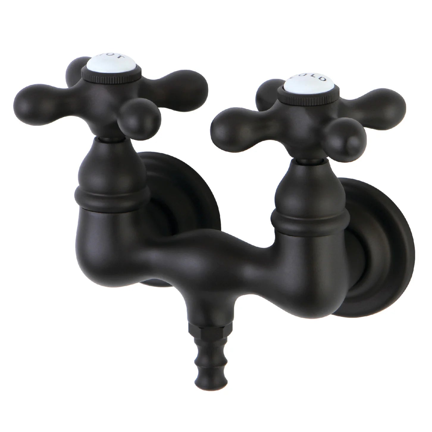 Kingston - Tub Faucets - Vintage CC37T Two-Handle 2-Hole Tub Wall Mount Clawfoot Tub Faucet