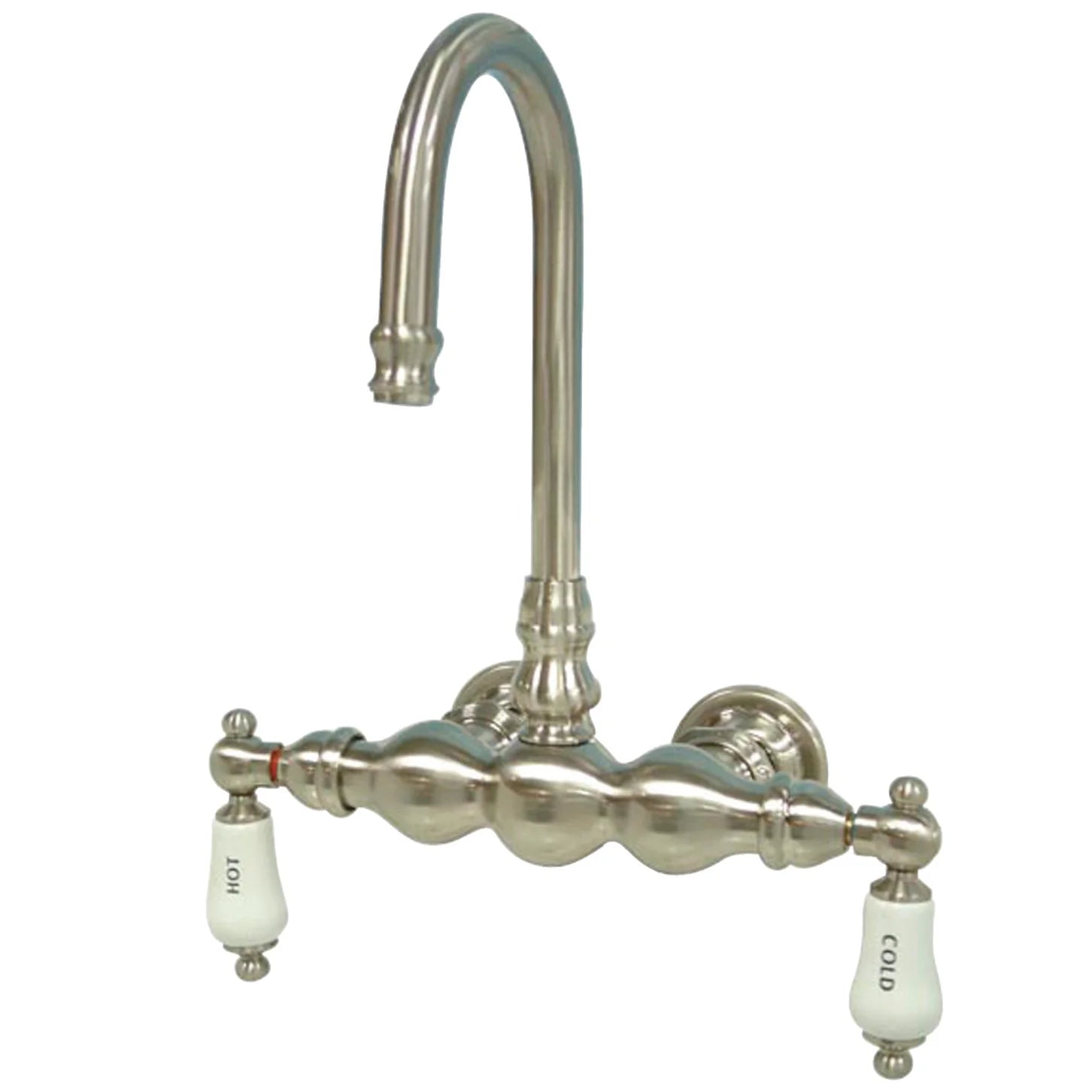 Kingston - Tub Faucets - Vintage CC3T Two-Handle 2-Hole Tub Wall Mount Clawfoot Tub Faucet