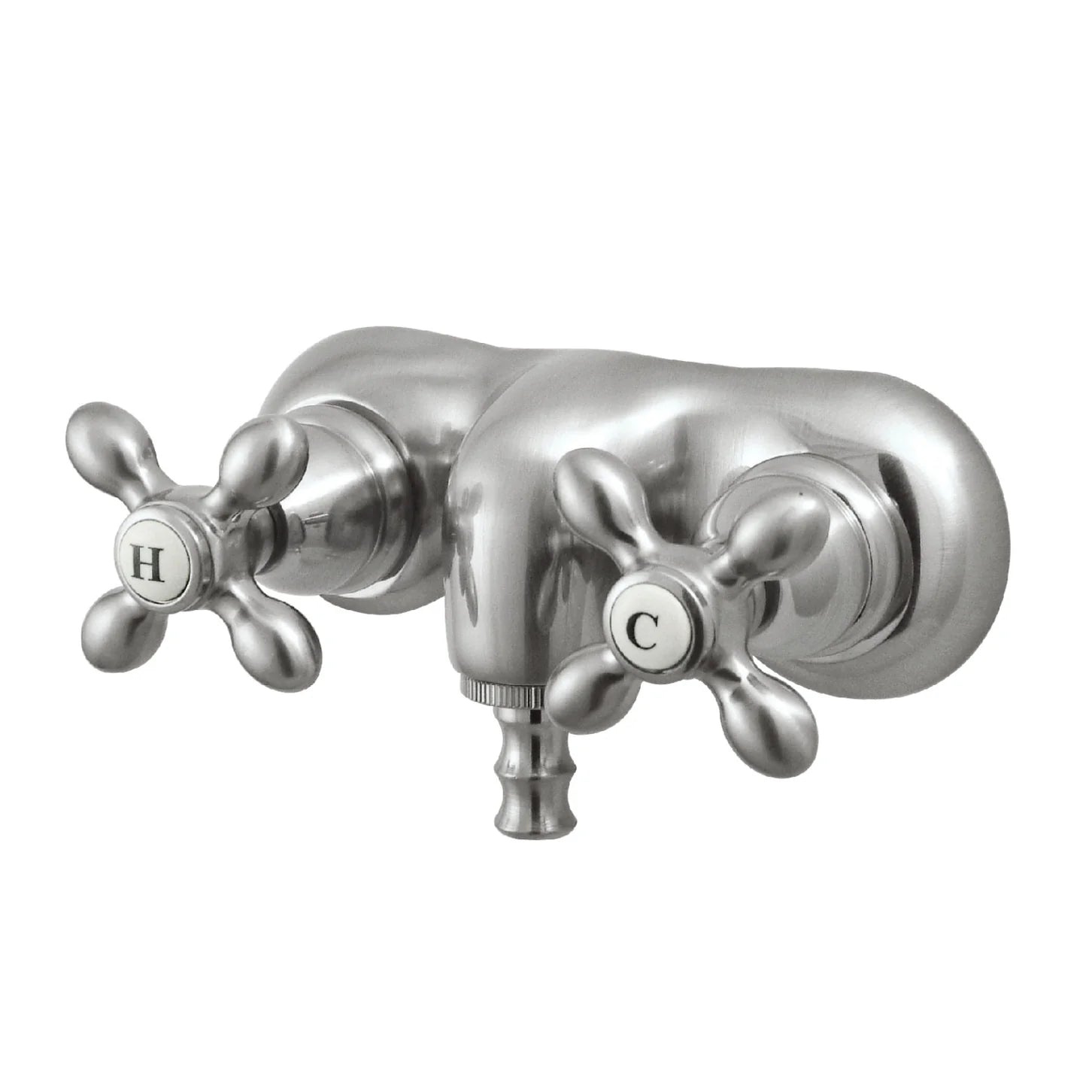 Kingston - Tub Faucets - Vintage CC48T Two-Handle 2-Hole Tub Wall Mount Clawfoot Tub Faucet