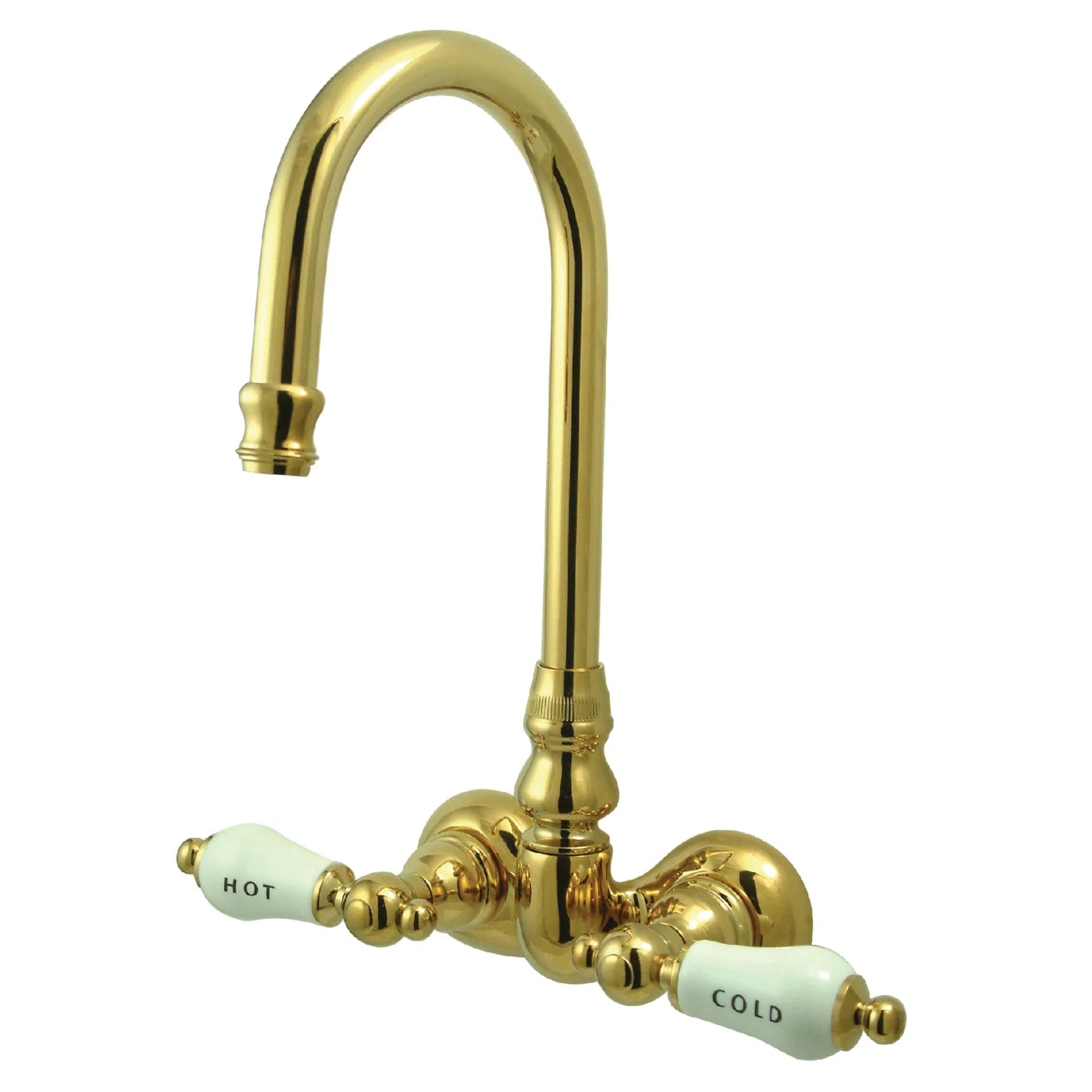 Kingston - Tub Faucets - Vintage CC74T Two-Handle 2-Hole Tub Wall Mount Clawfoot Tub Faucet