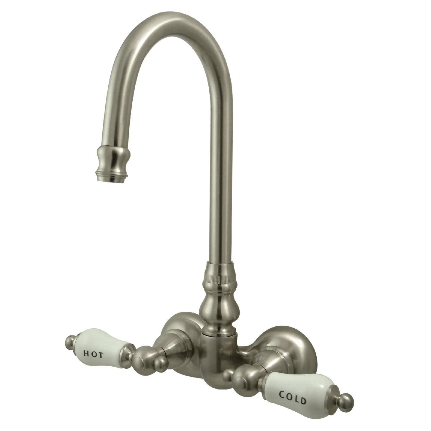 Kingston - Tub Faucets - Vintage CC74T Two-Handle 2-Hole Tub Wall Mount Clawfoot Tub Faucet