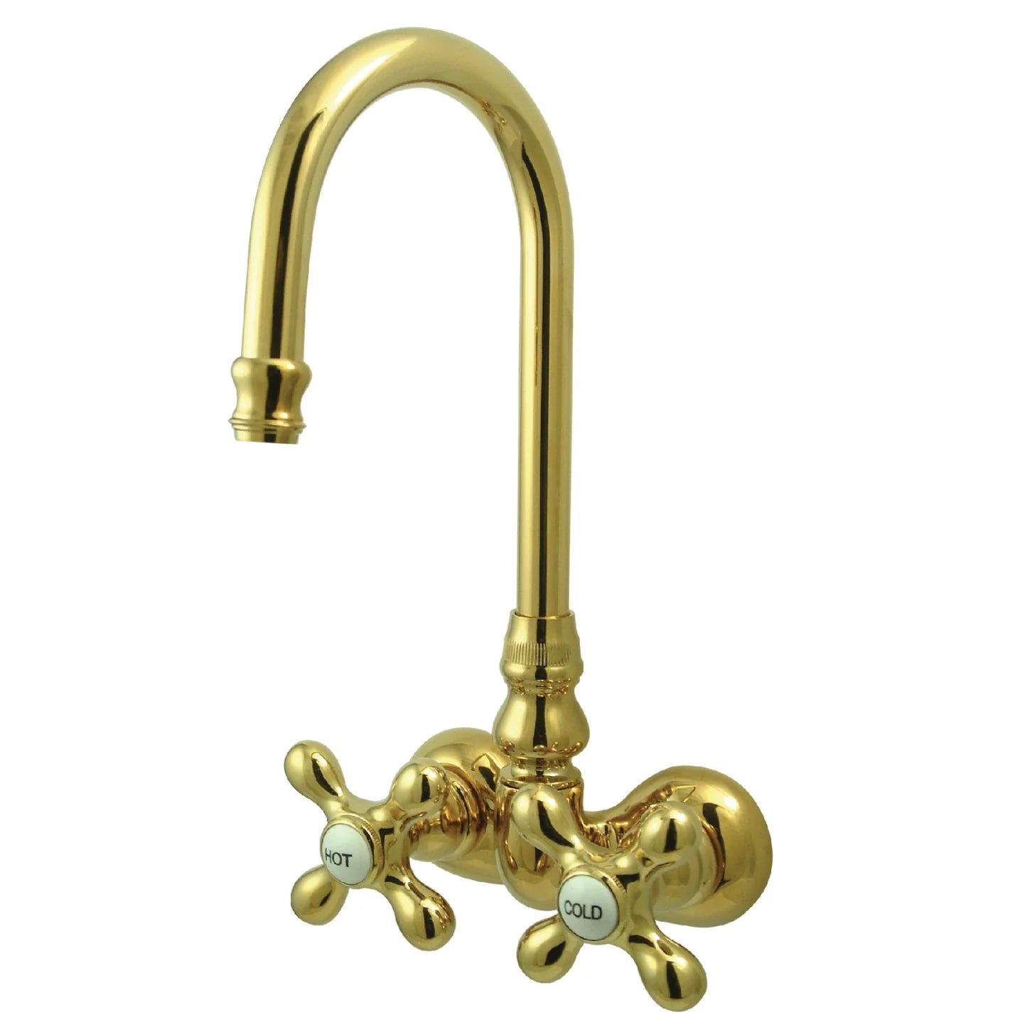 Kingston - Tub Faucets - Vintage CC77T Two-Handle 2-Hole Tub Wall Mount Clawfoot Tub Faucet