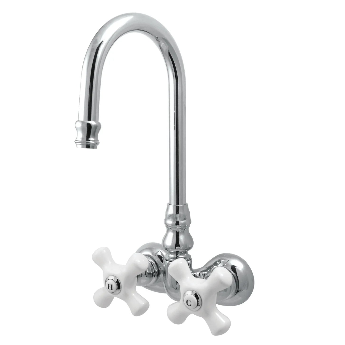 Kingston - Tub Faucets - Vintage CC79T Two-Handle 2-Hole Tub Wall Mount Clawfoot Tub Faucet