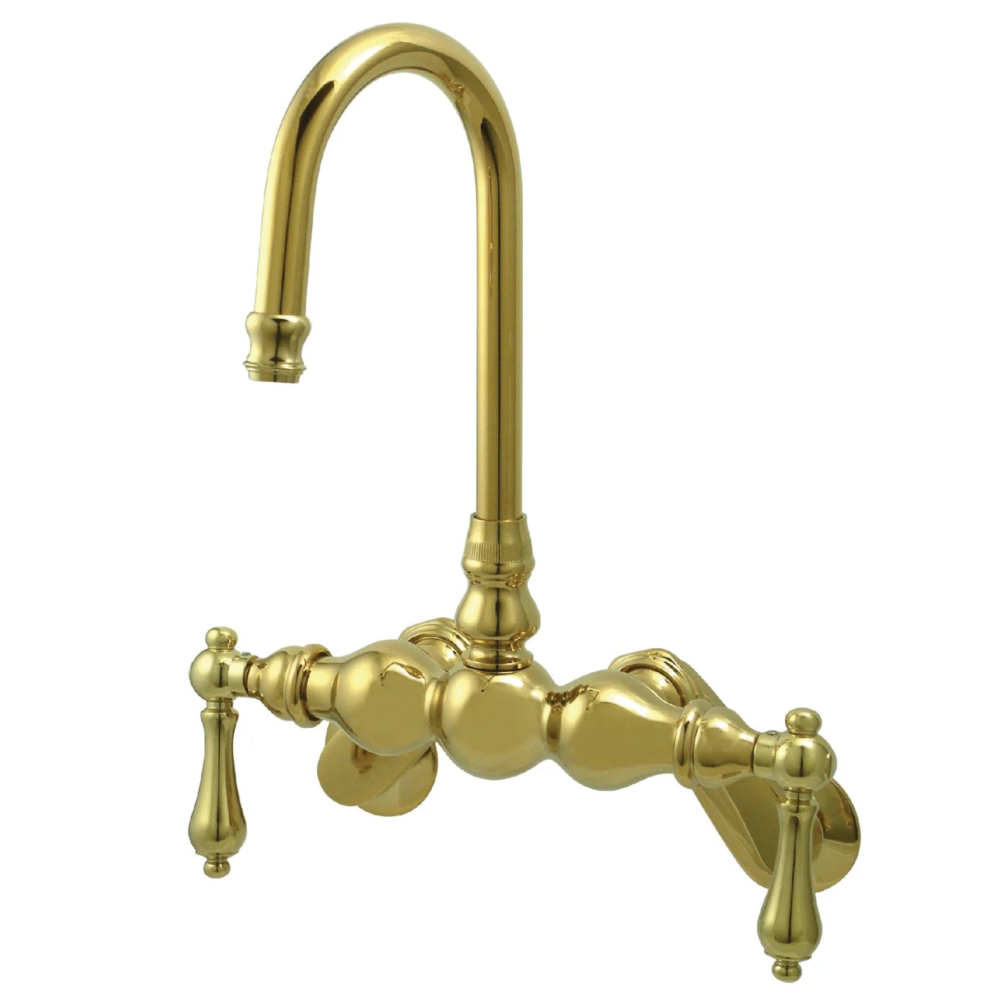 Kingston - Tub Faucets - Vintage CC81T Two-Handle 2-Hole Tub Wall Mount Clawfoot Tub Faucet