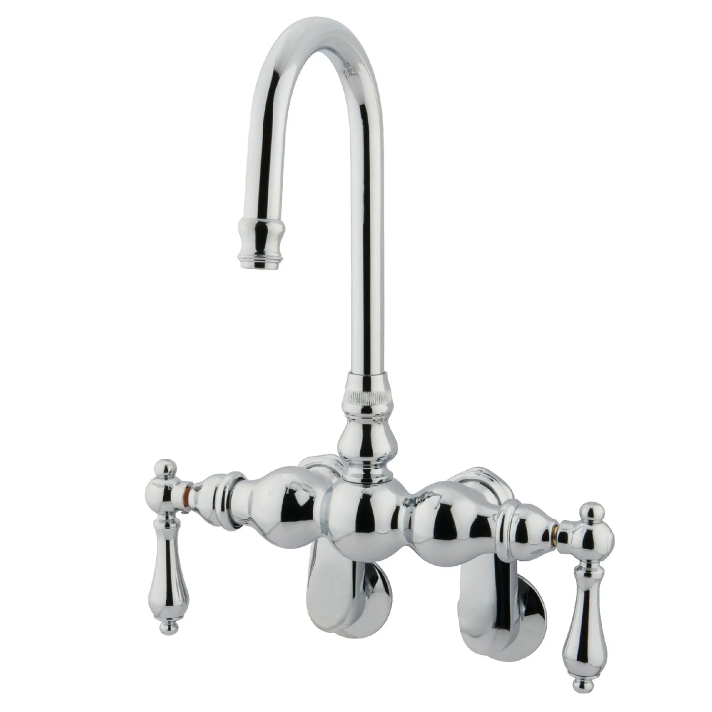 Kingston - Tub Faucets - Vintage CC81T Two-Handle 2-Hole Tub Wall Mount Clawfoot Tub Faucet