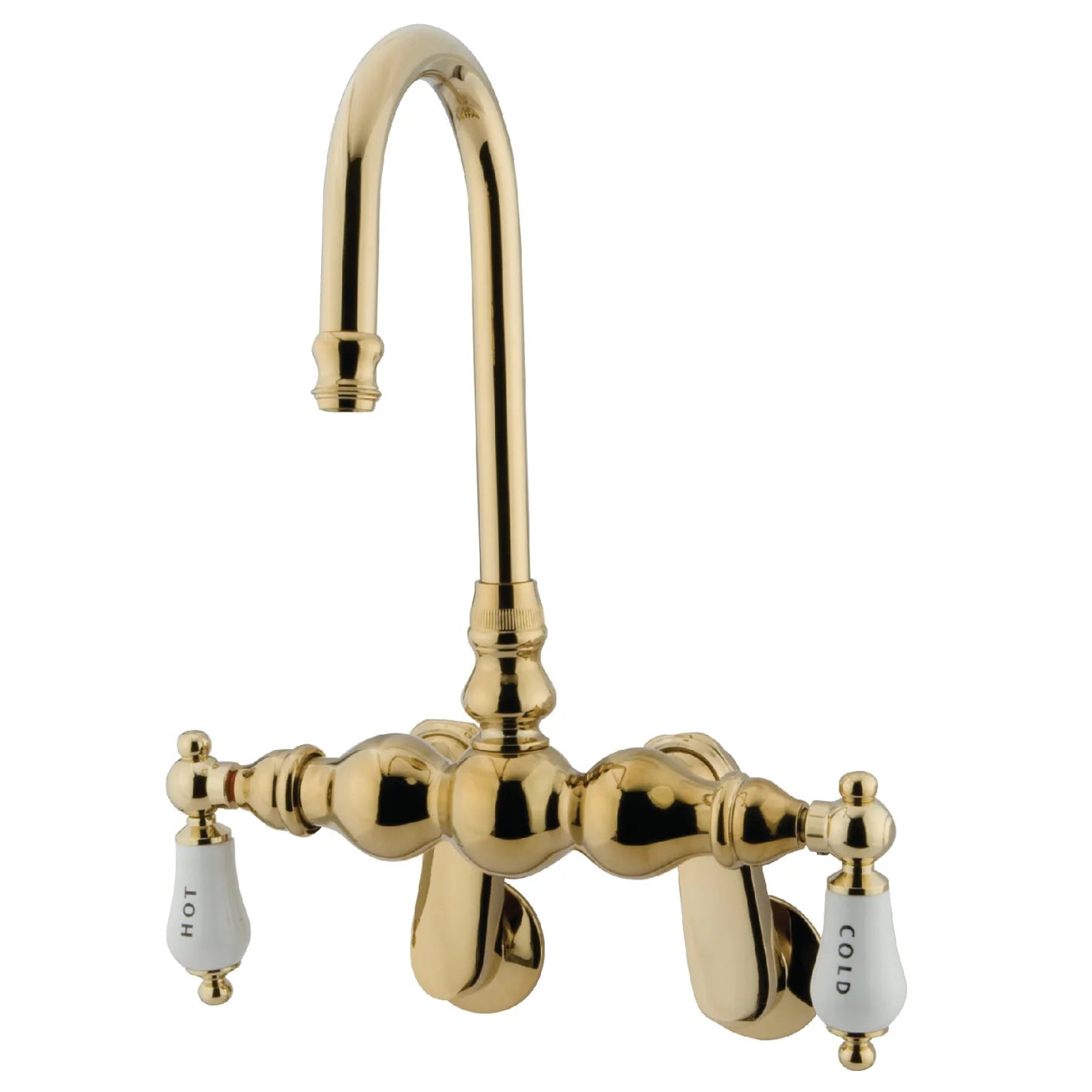 Kingston - Tub Faucets - Vintage CC85T Two-Handle 2-Hole Tub Wall Mount Clawfoot Tub Faucet