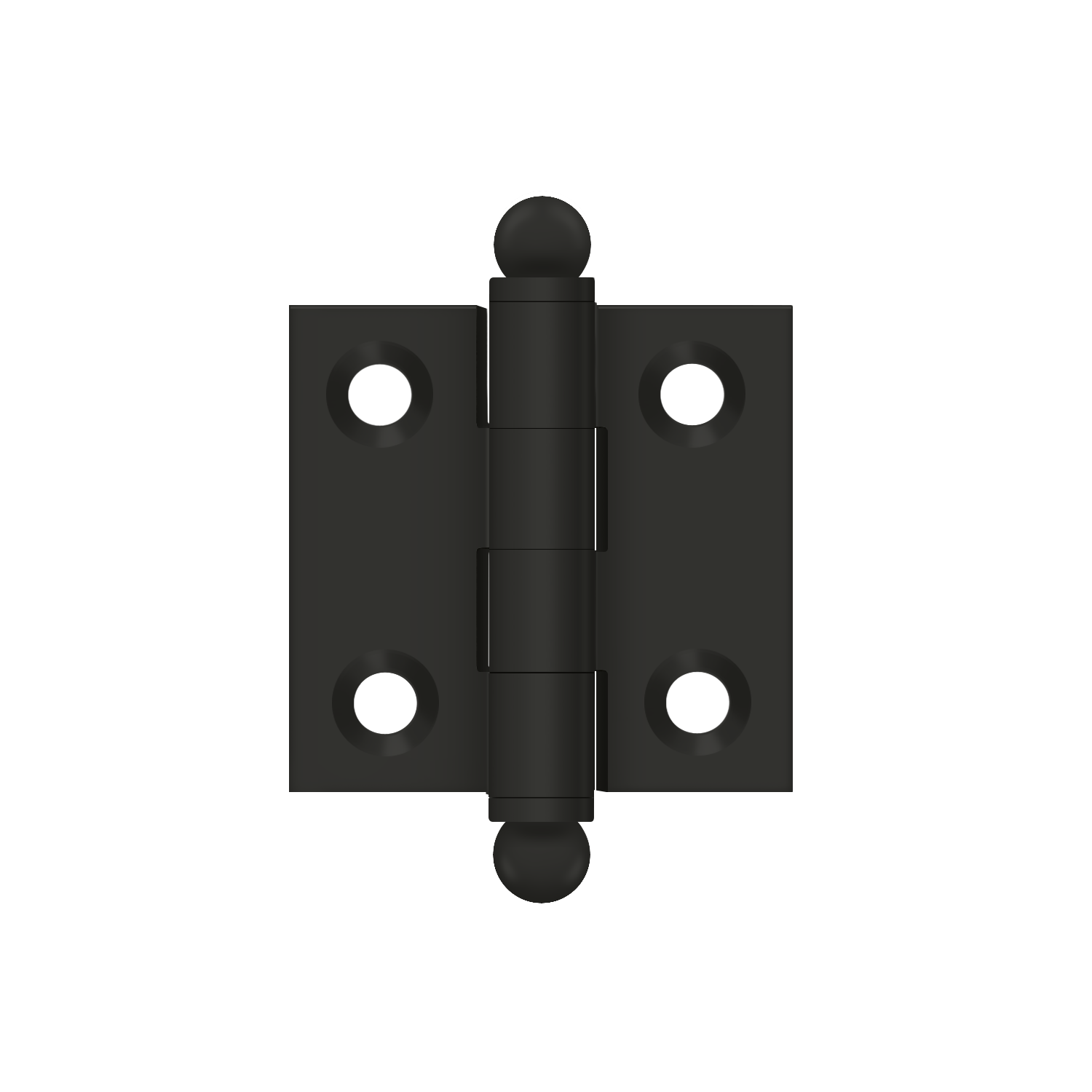 Deltana - Solid Brass Hinges - 1-1/2" x 1-1/2" Cabinet Hinge (Pairs)