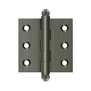 Deltana - Solid Brass Hinges - 2" x 2" Cabinet Hinge (Pairs)