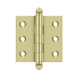 Deltana - Solid Brass Hinges - 2" x 2" Cabinet Hinge (Pairs)