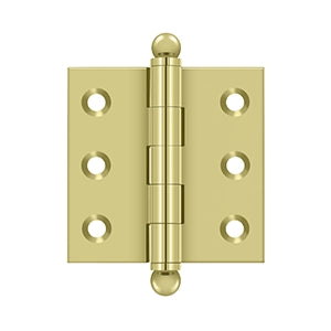 Deltana - Solid Brass Hinges - 2" x 2" Cabinet Hinge (Pairs)