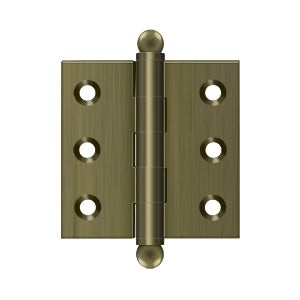 Deltana - Solid Brass Hinges - 2" x 2" Cabinet Hinge (Pairs)