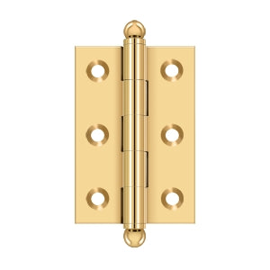 Deltana - Solid Brass Hinges - 2-1/2" x 1-11/16" Cabinet Hinge (Pairs)