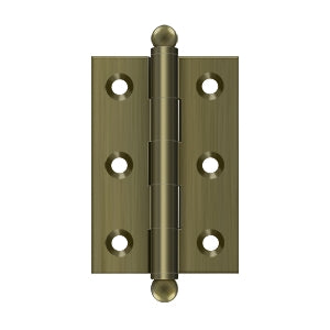 Deltana - Solid Brass Hinges - 2-1/2" x 1-11/16" Cabinet Hinge (Pairs)