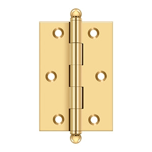 Deltana - Solid Brass Hinges - 3" x 2" Cabinet Hinge (Pairs)