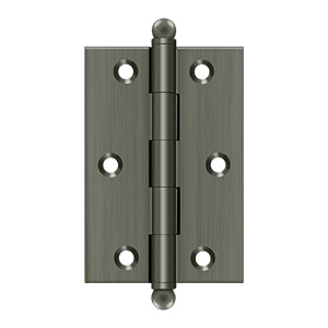 Deltana - Solid Brass Hinges - 3" x 2" Cabinet Hinge (Pairs)