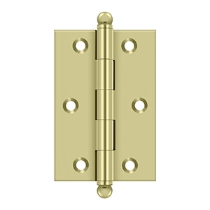 Deltana - Solid Brass Hinges - 3" x 2" Cabinet Hinge (Pairs)