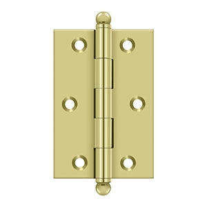 Deltana - Solid Brass Hinges - 3" x 2" Cabinet Hinge (Pairs)