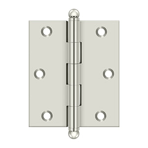 Deltana - Solid Brass Hinges - 3" x 2-1/2" Cabinet Hinge (Pairs)