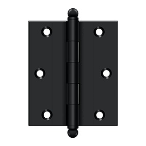 Deltana - Solid Brass Hinges - 3" x 2-1/2" Cabinet Hinge (Pairs)