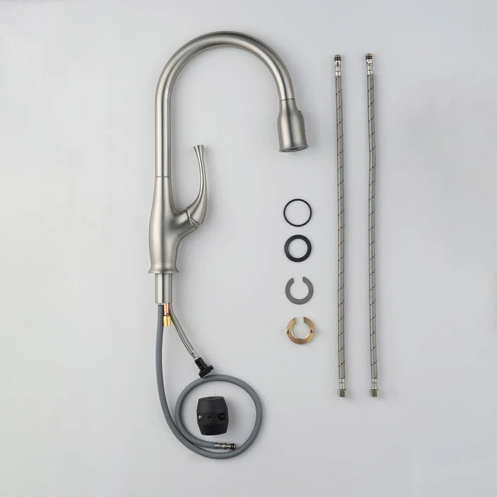 Casa Fixtures - Kitchen Faucet - Kansas Single Handle Pull Down Kitchen Sink Faucet (CKF-2010)