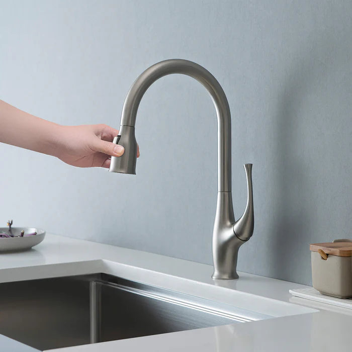 Casa Fixtures - Kitchen Faucet - Kansas Single Handle Pull Down Kitchen Sink Faucet (CKF-2010)