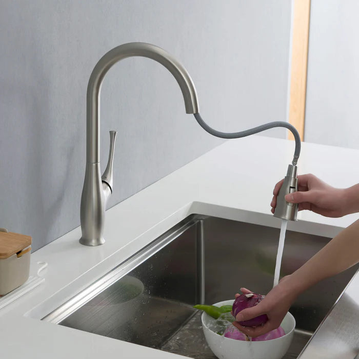Casa Fixtures - Kitchen Faucet - Kansas Single Handle Pull Down Kitchen Sink Faucet (CKF-2010)