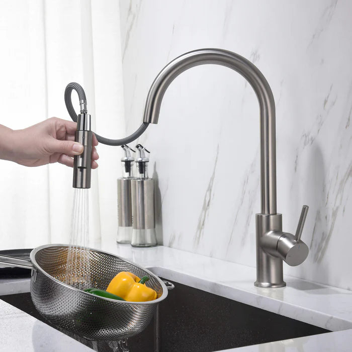Casa Fixtures - Kitchen Faucet - Halo Single Handle Pull Down Kitchen Faucet (CKF-2013)