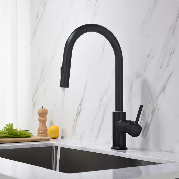 Casa Fixtures - Kitchen Faucet - Halo Single Handle Pull Down Kitchen Faucet (CKF-2013)