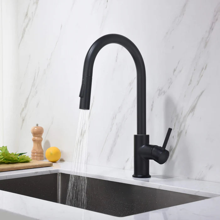 Casa Fixtures - Kitchen Faucet - Halo Single Handle Pull Down Kitchen Faucet (CKF-2013)