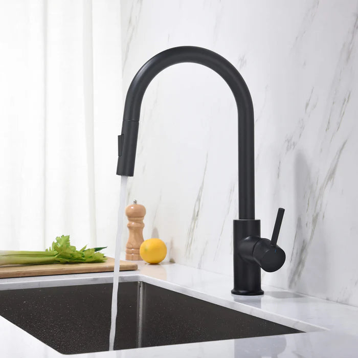 Casa Fixtures - Kitchen Faucet - Halo Single Handle Pull Down Kitchen Faucet (CKF-2013)