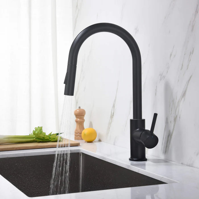 Casa Fixtures - Kitchen Faucet - Halo Single Handle Pull Down Kitchen Faucet (CKF-2013)