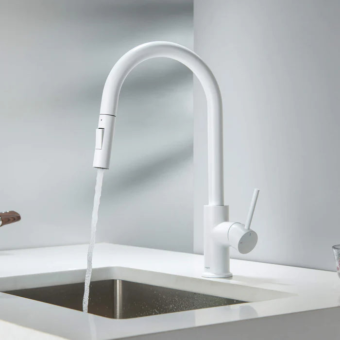 Casa Fixtures - Kitchen Faucet - Halo Single Handle Pull Down Kitchen Faucet (CKF-2013)