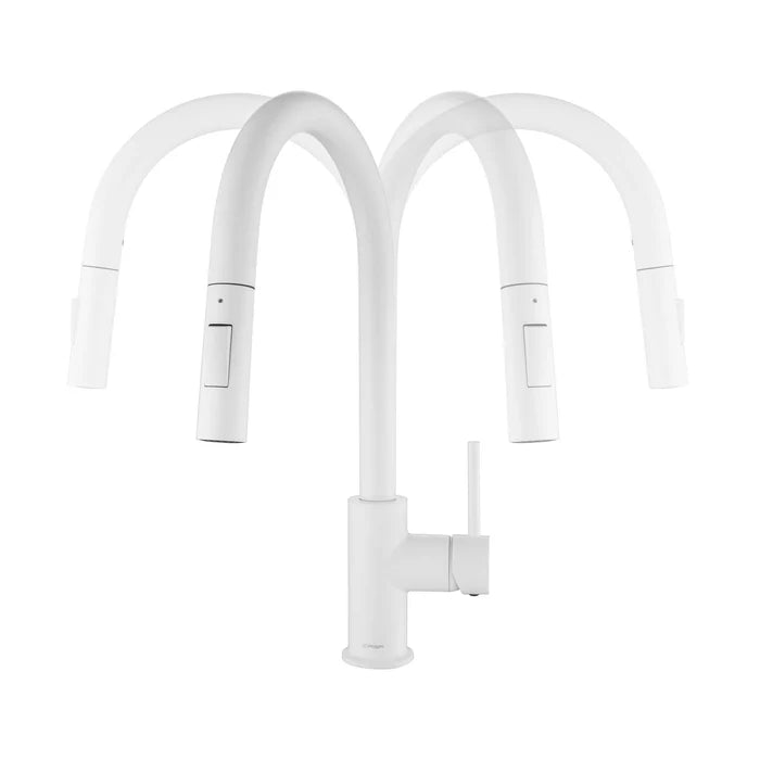 Casa Fixtures - Kitchen Faucet - Halo Single Handle Pull Down Kitchen Faucet (CKF-2013)