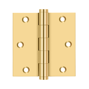 Deltana DSB35-R, DSB35R4-R, DSB35R5-R, DSB4R5-R, Residential, Solid Brass Hinges (Sold as Pair)